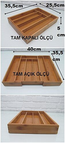 sd20368 ayarlanabilir bambu kaşıklık - 