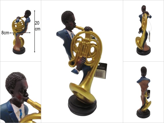 sd21021 polyester afrikalı müzisyen jazz - 1