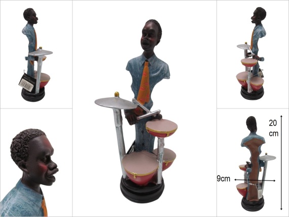 sd21022 polyester afrikalı müzisyen jazz - 1