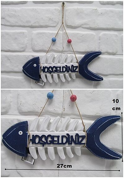 sd21858 ahşap kılçık balık HOŞGELDİNİZ - 1