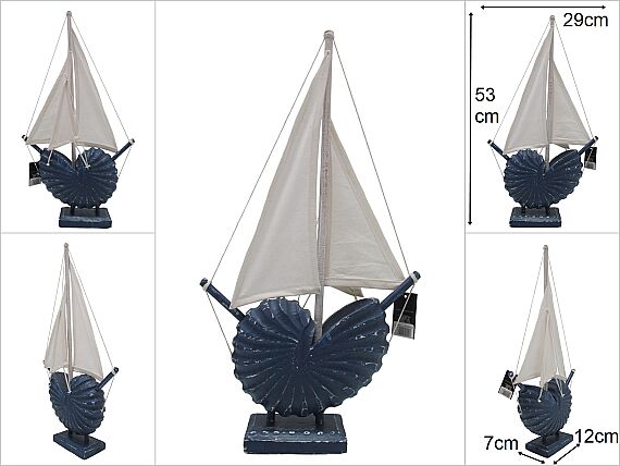 sd26612 ahşap natilus yelkenli - 1