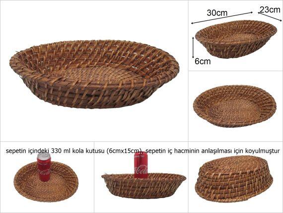 sd45497 oval rattan sepet - 1