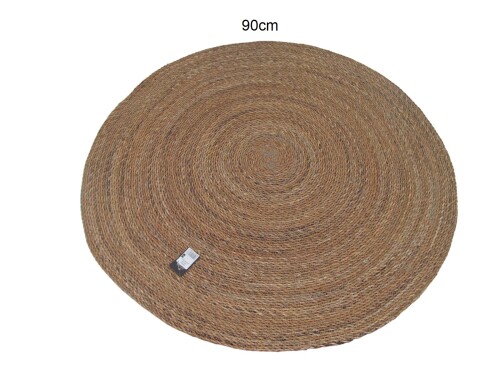 sd48201 dekoratif yuvarlak hasır halı çap 90 cm paspas - 