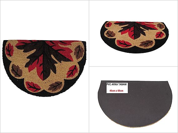 sd50183 pvc tabanlı D model koko kapı paspas 40cmx60cm - 1