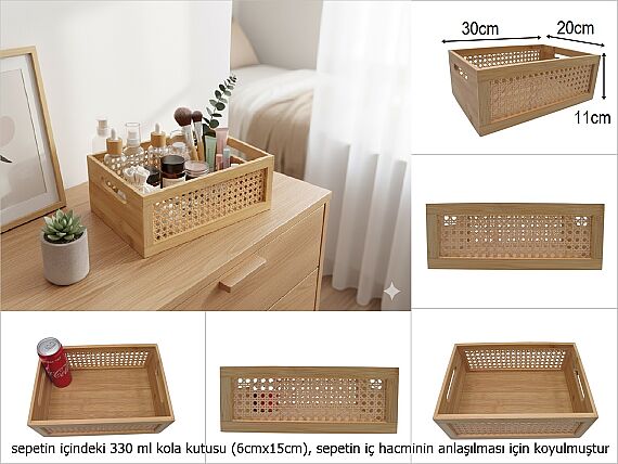 sd50854 hazeran dekorlu no2 bambu ahşap kasa - 1