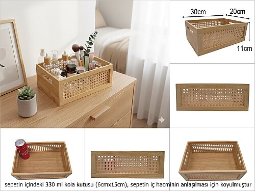 sd50854 hazeran dekorlu no2 bambu ahşap kasa - 
