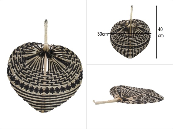 sd51374 dekoratif bambu duvar yelpazesi - 1