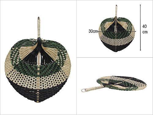 sd51375 dekoratif bambu duvar yelpazesi - 