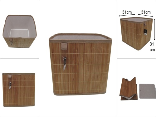 sd51963 katlanan bambu organizer sepet - 