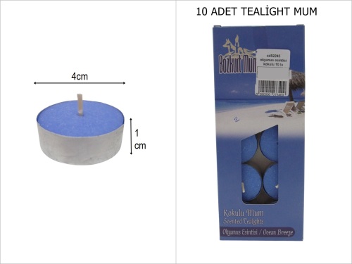 sd52245 okyanus esintisi kokulu 10 lu tealight mum - 