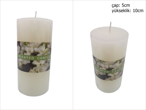 sd52272 kokulu beyaz mum 5cmx10cm - 