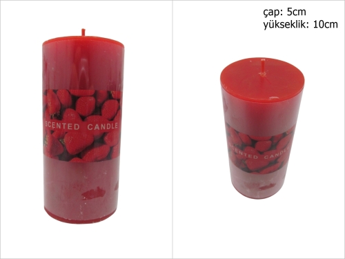 sd52273 kokulu kırmızı mum 5cmx10cm - 