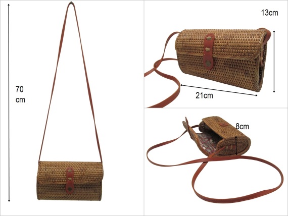 sd52685 oval rattan çanta - 1
