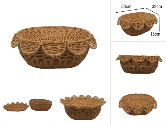 sd52744 metal iskelet üzerine pvc örülü no2 oval kapaklı kutu - 1