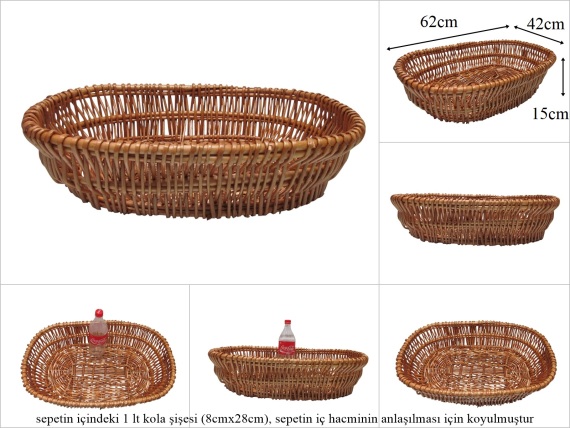sd52876 dekoratif oval söğüt sele - 1