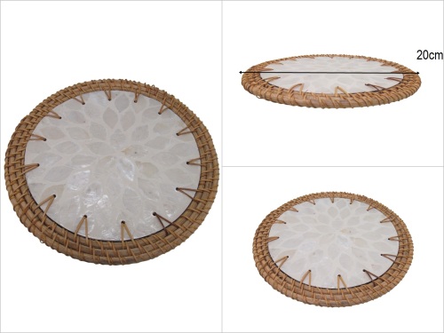 sd53157 dekoratif sedefli rattan altlık nihale - 