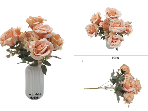 sd53499 dekoratif yapay gül demeti - 