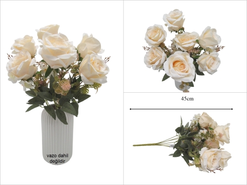 sd53501 dekoratif yapay gül demeti - 