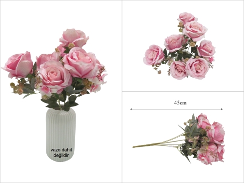 sd53502 dekoratif yapay gül demeti - 