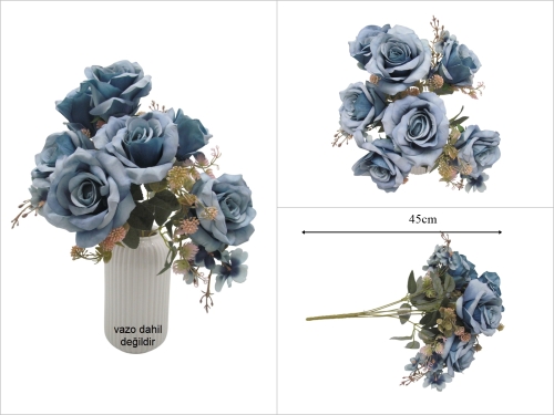 sd53503 dekoratif yapay gül demeti - 