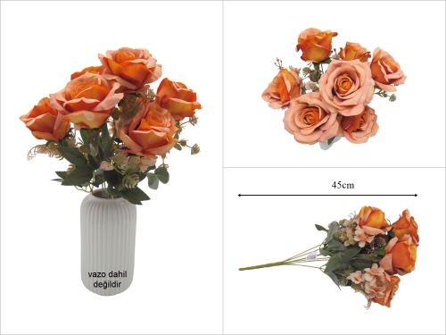 sd53506 dekoratif yapay gül demeti - 