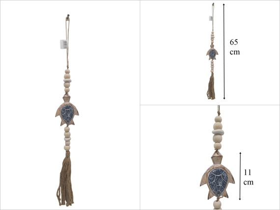 sd53565 ahşap boncuklu, ahşap kaplımbağa eskitme - 1