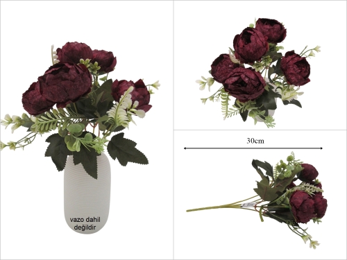 sd53675 bordo yapay şakayık demeti - 