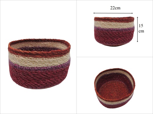 sd53716 yuvarlak no3 renkli sepet - 
