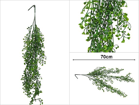 sd53754 yeşil sarkan plastik yapay çiçek - 1
