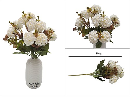 sd53811 dekoratif yapay çiçek demeti - 