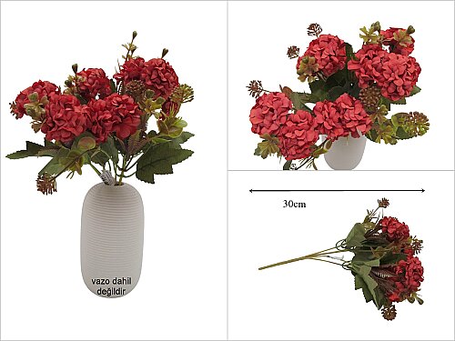 sd53814 dekoratif yapay çiçek demeti - 