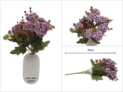sd53816 dekoratif yapay çiçek demeti - 