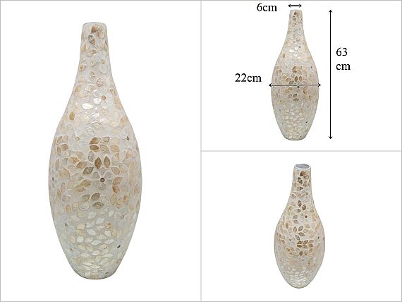 sd53861 dekoratif sedef kaplama vazo - 1