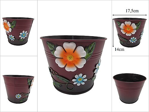 sd54012 dekoratif metal saksı - 