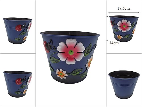 sd54014 dekoratif metal saksı - 